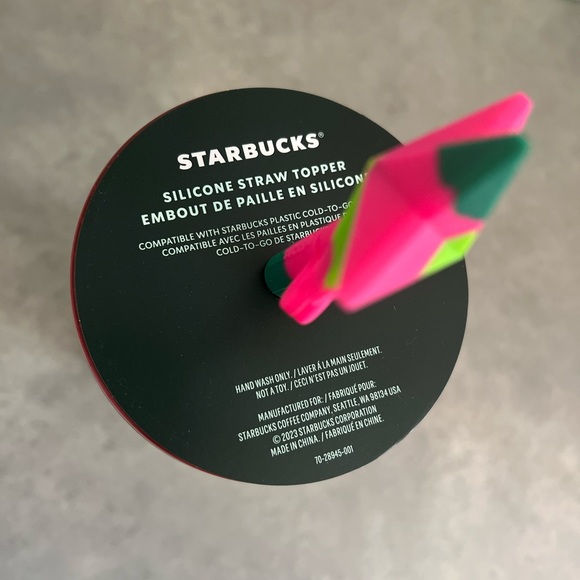 ⭐️ Starbucks 2023 Holiday Edition  Ribbons & Trees  silicon Star straw topper 🎄 - Picture 4 of 6